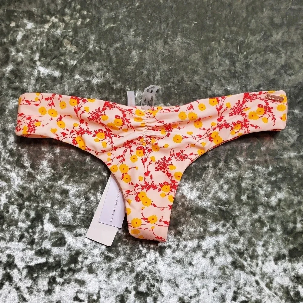 Raisins Floral Pink Cheeky Bikini Bottoms‎